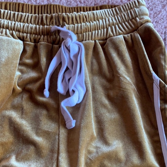 ✨GOLDEN VELOUR TRACK PANTS✨ - Picture 2 of 6